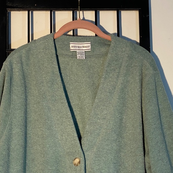 Super Soft Sweater/Jacket by August Max Woman Size X - Picture 3 of 11